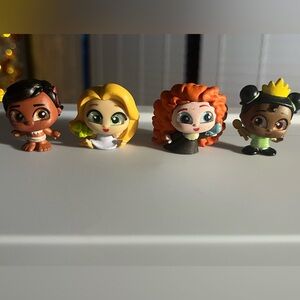 Disney Doorables Baby Princess lot of 4 from series 8!